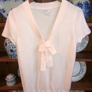 Price Reduced! J Crew Pale Pink Knit Top with Tie $8 price drop!